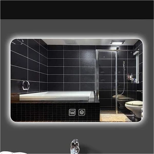 60 x 70 cm Dokunmatik Tuşlu Buğu Çözücü Ledli Banyo Aynası Dekoratif Ayna