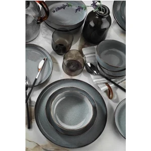 Mood 20 cm Çukur Yemek Tabağı 6 Lı Mavi