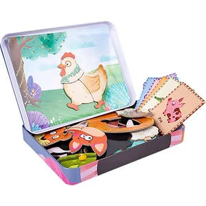 Hayal Gücü 3D Manyetik Bulmacalar Kurulu Montessori Oyuncaklar Hediye Hayvanlar (Yurt Dışından)