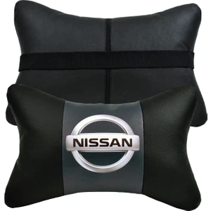 Ayaz Grup Nissan 2'li Lüx Ortopedik Oto Boyun Yastığı (Dijital Deri Baskı)