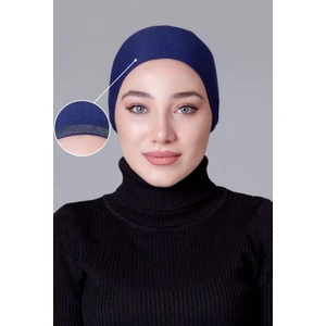 Lacivert Likralı Kaymayan Bone