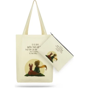 Çınar Bez Çanta Paket Little Prince Kanvas Kumaş Bez Çanta