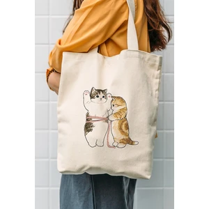 Çınar Bez Çanta Kanvas Cats Size Baskılı Bez Çanta