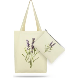 Çınar Bez Çanta Paket Lavander Kanvas Kumaş Bez Çanta