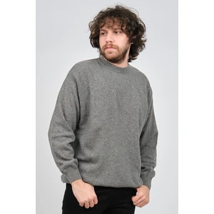 Erkek Lambswool Bisiklet Yaka Kazak 0593154 Füme