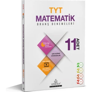 Ephesus Yayınları Yayınları 2022 Matematik Branş Denemeleri Detaylı Video Çözümlü