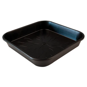 10 Adet Kare Saksı Tabağı 17 cm