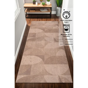Konfor Halı Rugium Pera Jüt Desenli Yıkanabilir Yolluk Halı Pamuk Taban Dokuma Kilim 2315 80 x 400 cm