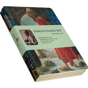 Osman Hamdi Bey 4'lü Defter Seti 3 - Kaplumbağa Serisi - Çizgisiz - 64 Sayfa - 14X21CM