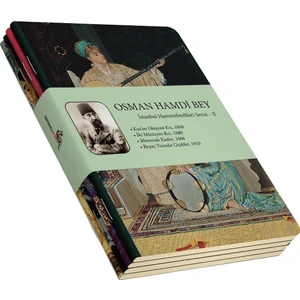 Osman Hamdi Bey 4'lü Defter Seti 2  Istanbul Hanımefendileri 2  Çizgisiz  64 Sayfa  10,5X14CM