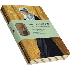 Osman Hamdi Bey 4'lü Defter Seti 1 - Istanbul Hanımefendileri 1 - Çizgisiz - 64 Sayfa - 14X21CM