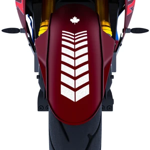 Çınar Extreme 2 Adet Sport Motosiklet Çamurluk Reflektif Gri Kask Sticker Çınar Extreme