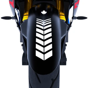 Çınar Extreme 2 Adet Sport Motosiklet Çamurluk Süt Beyaz Kask Sticker Çınar Extreme