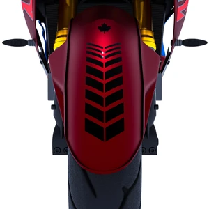 Çınar Extreme 2 Adet Sport Motosiklet Çamurluk Jet Siyah Kask Sticker Çınar Extreme