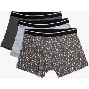 Pamuklu Basic 3'lü Boxer Seti