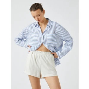 Kadın Beli Lastikli Şort