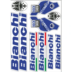 Bianchi Bisiklet Sticker Set Mavi