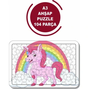 Unicorn A3 104 Parça Puzzle Oyuncak Yapboz