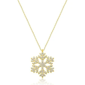 925 Ayar Gümüş Zirkon Taşlı Kartanesi Kadın Kolye