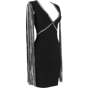 The Stylist's Boutique Kolları Taş Detayli Mini Elbise