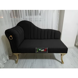 Yeni Model Ultra Lüks Alda Çizgili Josefin Bench Puf Berjer 120 cm