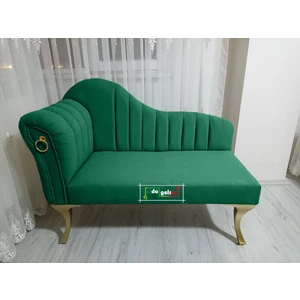 Yeni Model Ultra Lüks Alda Çizgili Josefin Bench Puf Berjer 120 cm
