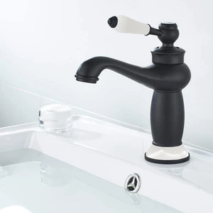 Rustik Lavabo Bataryası Vintage Siyah KLB100-B