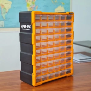 Monoblok Çekmece Seti 60'lı Mega Büyük Mono Blok Hobby Organizer Seti Vida Dübel Kutusu