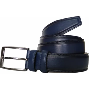 %100 Deri Battal Çok Uzun Lacivert Kumaş Pantolon Kemeri 3.5cm