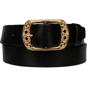 Deri Gold Tokalı Kadın Kemeri 4 cm
