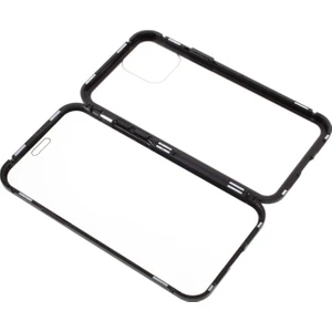 iPhone 12 Için Çift Taraflı Temperli Cam + Metal Çerçeveli Manyetik Kılıf

 - Siyah (Yurt Dışından)