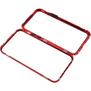 iPhone 12 Için Çift Taraflı Temperli Cam + Metal Çerçeveli Manyetik Kılıf

 - Kırmızı (Yurt Dışından)