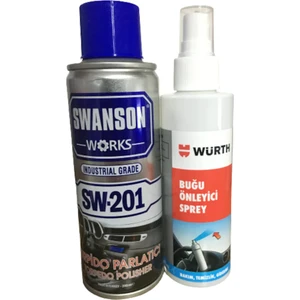 Swanson Works Torpido Parlatıcı 200 ml + Würth Buğu Sprey 150 ml