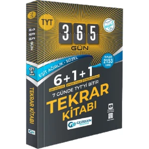 Gezegen Yayıncılık 365 Gün TYT Tekrar Kitabı (Eşit Ağırlık-Sözel)