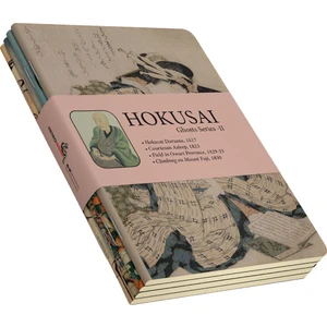 Hokusai 4'lü Defter Seti 6  Ghosts Series Iı  Çizgisiz  48 Sayfa  10,5X14CM