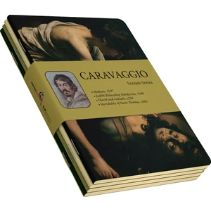 Caravaggio 4'lü Defter Seti 2  Scream Series  Çizgisiz 48 Sayfa  10,5X14CM