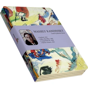 Wassily Kandinsky 4'lü Defter Seti  Great Synthesis Series  Çizgisiz  64 Sayfa  10,5X14CM