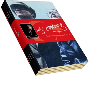 Atatürk Renklendirilmiş Fotoğraflar Defter Seti 2  Çizgisiz  64 Sayfa  10,5X14CM