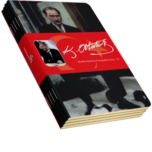 Atatürk Renklendirilmiş Fotoğraflar Defter Seti 4  Çizgisiz  64 Sayfa  10,5X14CM