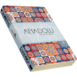 Anadolu Motifleri Defter Seti 1  Çizgisiz  64 Sayfa  10,5X14CM