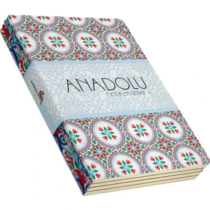 Anadolu Motifleri Defter Seti 2  Çizgisiz  64 Sayfa  10,5X14CM