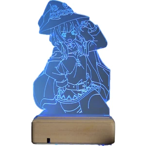 Modiwa Design Megumin - Kono Subarashii 16 Renk Anime Gece Lambası