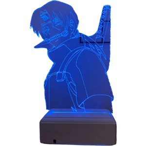 Modiwa Design Itachi Uchiha Naruto 16 Renk Anime Gece Lambası