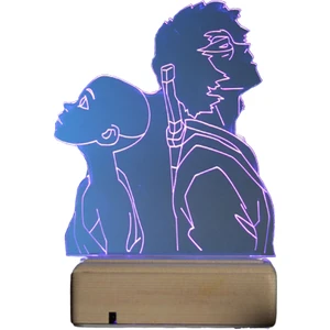 Modiwa Design Avatar Aang & Zuko 16 Renk Anime Gece Lambası