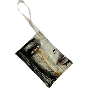 Unisex Buğulu Gözler Portföy Clutch Çanta