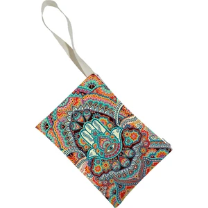Unisex Mandala Desenli Portföy Clutch Çanta