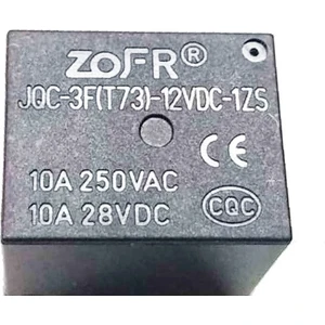 Emay Center JQC-3F(T73)-12VDC 1zs 12V 10A 250VAC 10A 28VDC Küp Role Kare Röle