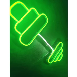 Dumbell Neon Tabela Fitness Neon LED Dekoratif Duvar Aydınlatması Spor Neon Duvar Dekorasyonu