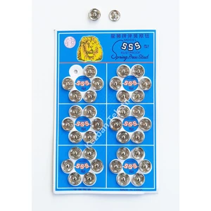 Kezban Tekstil Çıtçıt Dügme Gümüş Renk 1no (10MM) 36 Adet