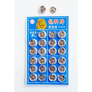 Kezban Tekstil Çıtçıt Dügme Gümüş Renk 3no (14MM) 24 Adet